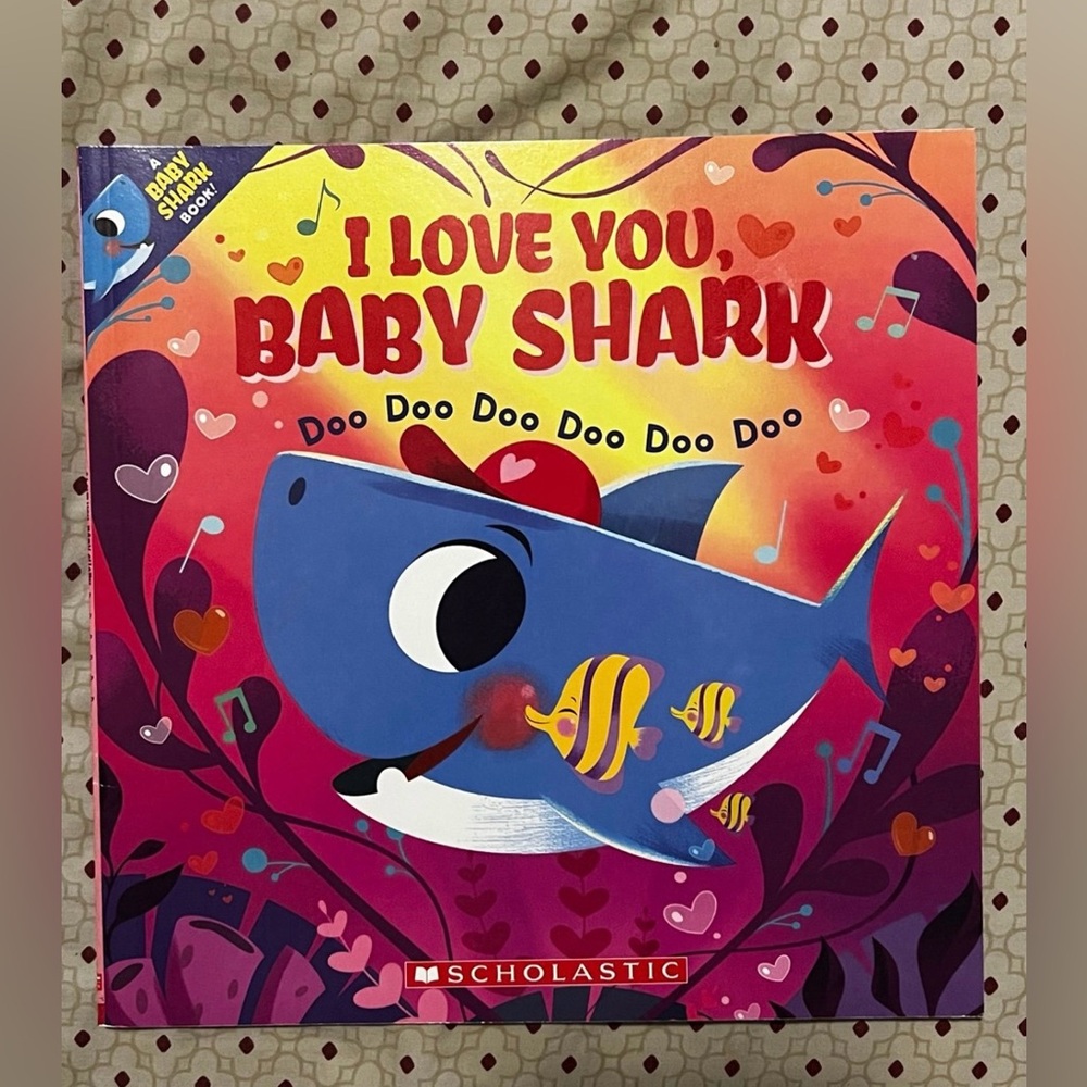 NEW I Love You Baby Shark Scholastic Valentines Book